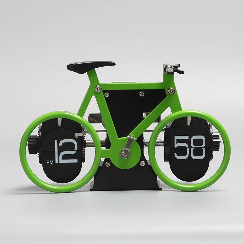 Creative Bicycle Flip Clock Household Desk Decorative Seat Clock - Bellarte Enchanté Creative Bicycle Flip Clock Household Desk Decorative Seat Clock